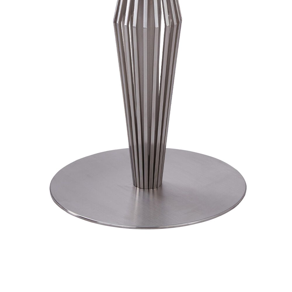 Blue River Lindsey Dining Table in Brushed Stainless Steel - Table Only, , large