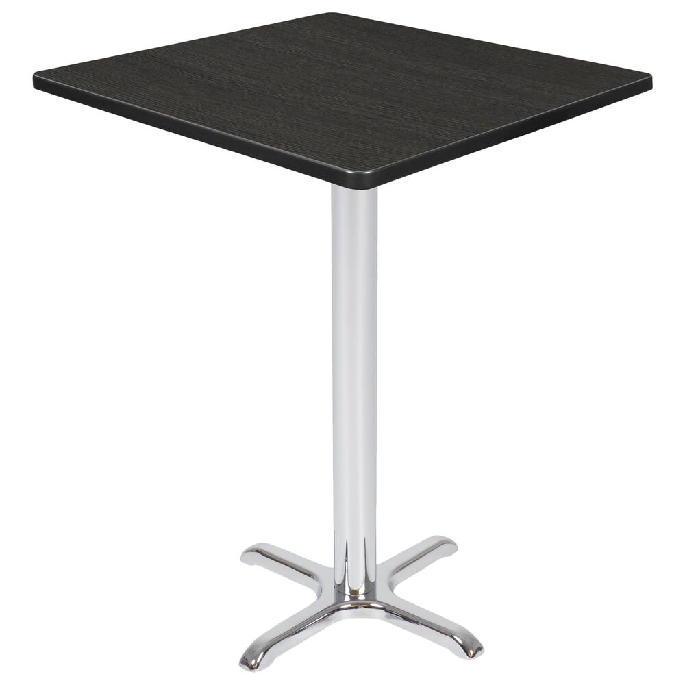 Regency Global Sourcing Via 30" Cafe Table in Ash Grey/Chrome, , large