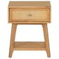 Linon Home Decor Catlett Side Table Nightstand in Natural, , large