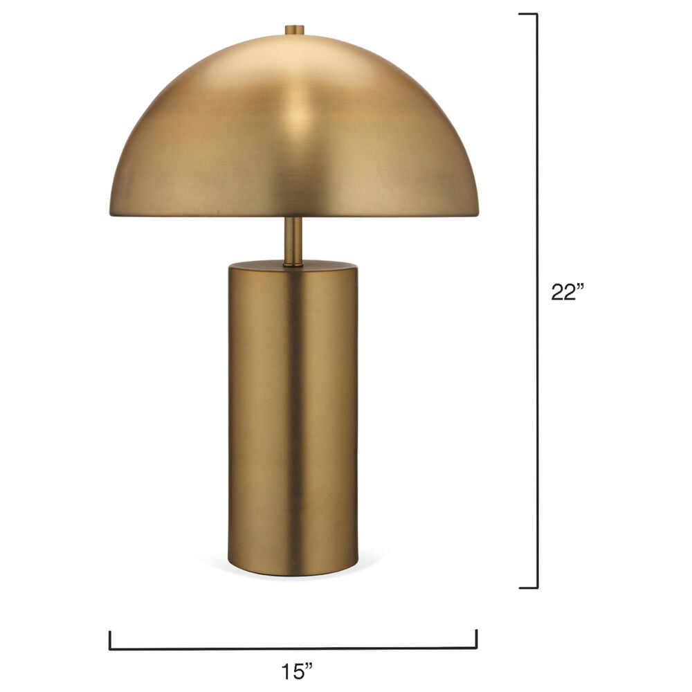 Jamie Young Finley Iron Table Lamp in Antique Brass, , large