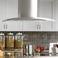 GE Profile 36" Island Mount Chimney Range Hood in Stainless Steel, , large
