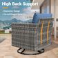 HOMLUX 7 Piece Outdoor Patio Set in Denim Blue, , large