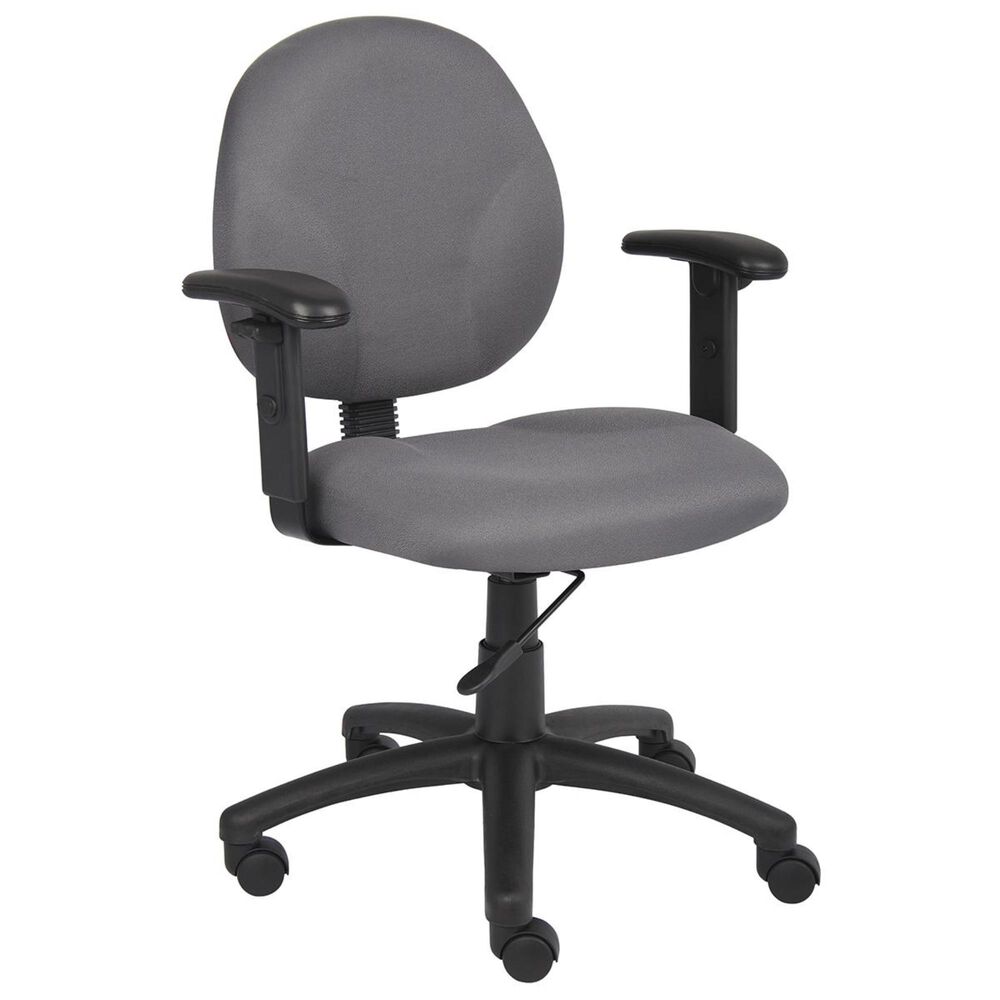 Regal Co. Boss Task Chair with Adjustable Arms in Grey, , large