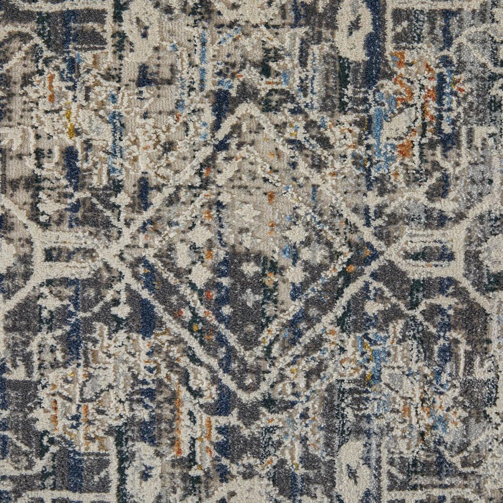 Feizy Kaia 2&#39;6&quot; x 10&#39; Navy and Beige Runner, , large