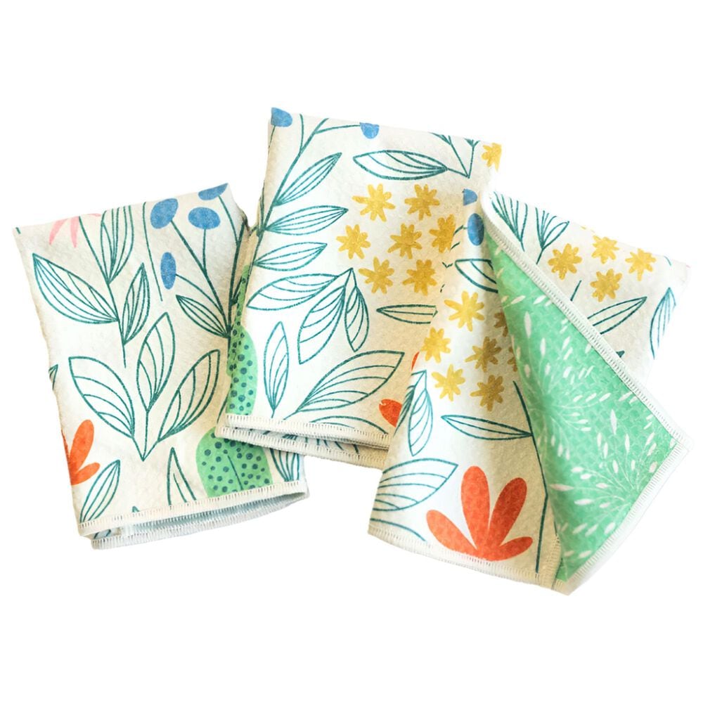 Once Again Home New Bloom Reversible Mighty Mini Towel in Papyrus Cream &#40;Set of 3&#41;, , large