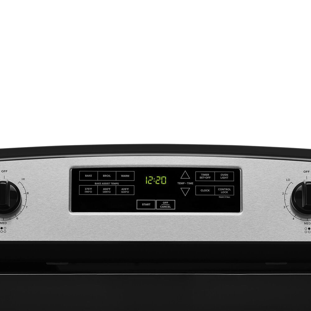 Amana 4.8 Cu. Ft. Electric Range with Electronic Controls in Stainless Steel, , large