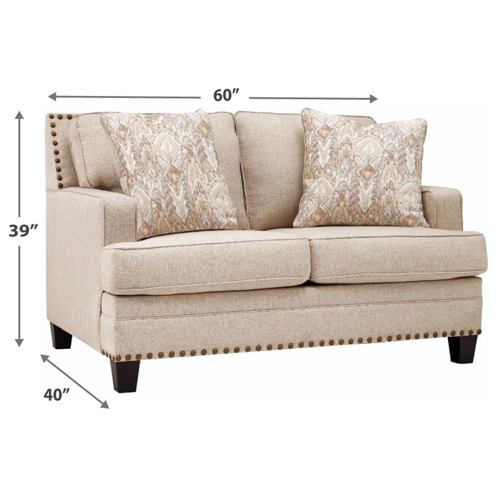 Signature Design by Ashley Claredon Loveseat in Linen, , large