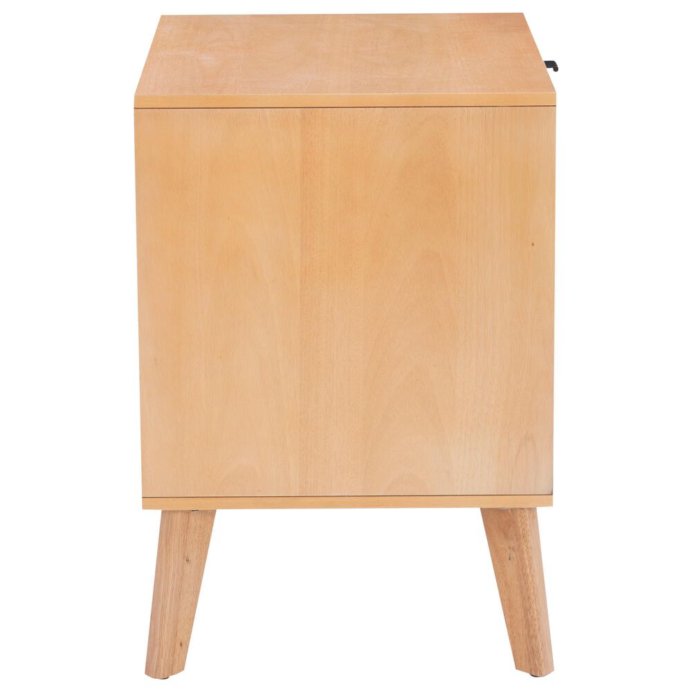 Linon Home Decor Collett 2-Drawer Nightstand in Natural, , large