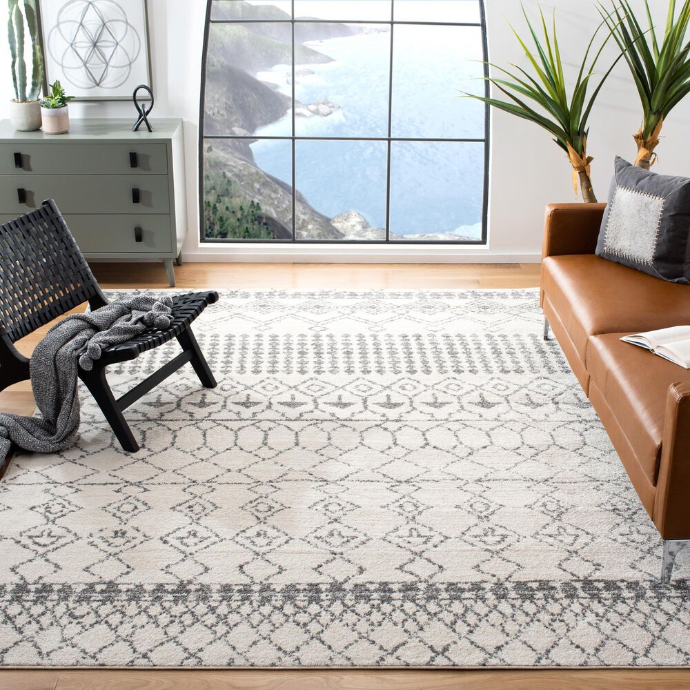 Safavieh Tulum TUL229A 12&#39; x 18&#39; Ivory and Grey Area Rug, , large