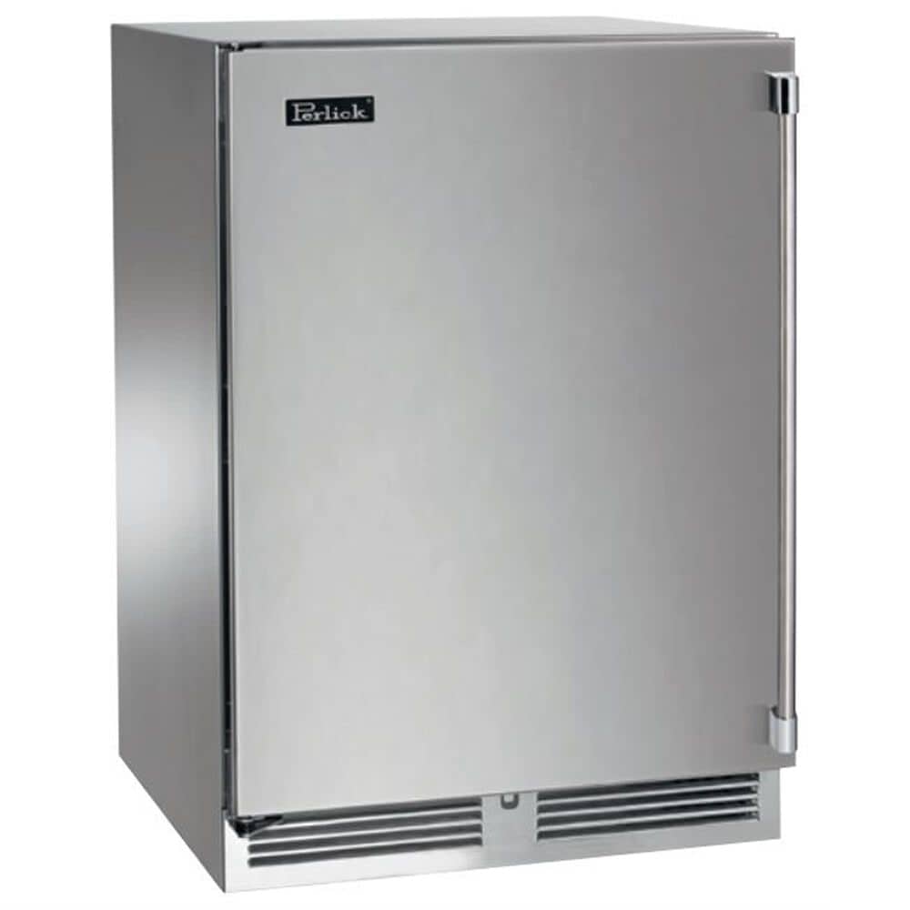 Perlick Signature Marine 5.2 Cu. Ft. Refrigerator with Left Hinge Solid Door in Stainless Steel and Panel Ready, , large