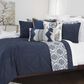 Rizzy Home Simpson 90" x 92" Quilt Set in Indigo, , large