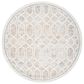 Safavieh Artistry ARR665D 7" Round Ivory and Gold Area Rug, , large
