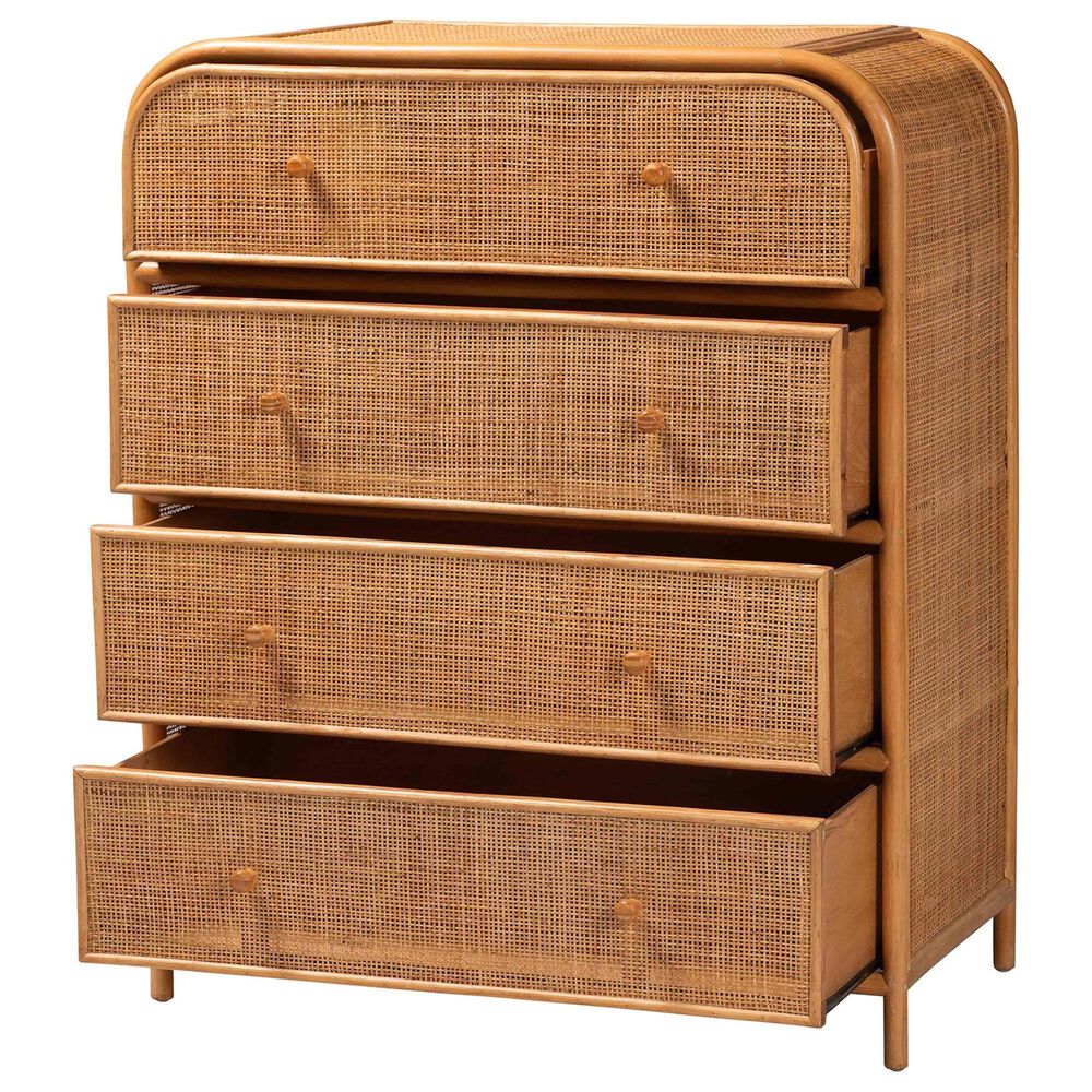 Baxton Studio Sampit 4-Drawer Storage Cabinet in Light Honey, , large