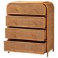 Baxton Studio Sampit 4-Drawer Storage Cabinet in Light Honey, , large