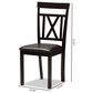 Baxton Studio Rosie Side Chair in Dark Brown (Set of 2), , large