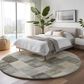 Dalyn Rug Company Pacifica PA12 8" Round Taupe Area Rug, , large