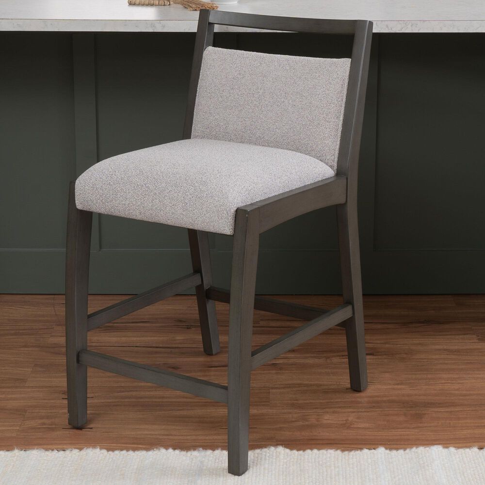 Linon Home Decor Skylar Counter Stool in Grey, , large