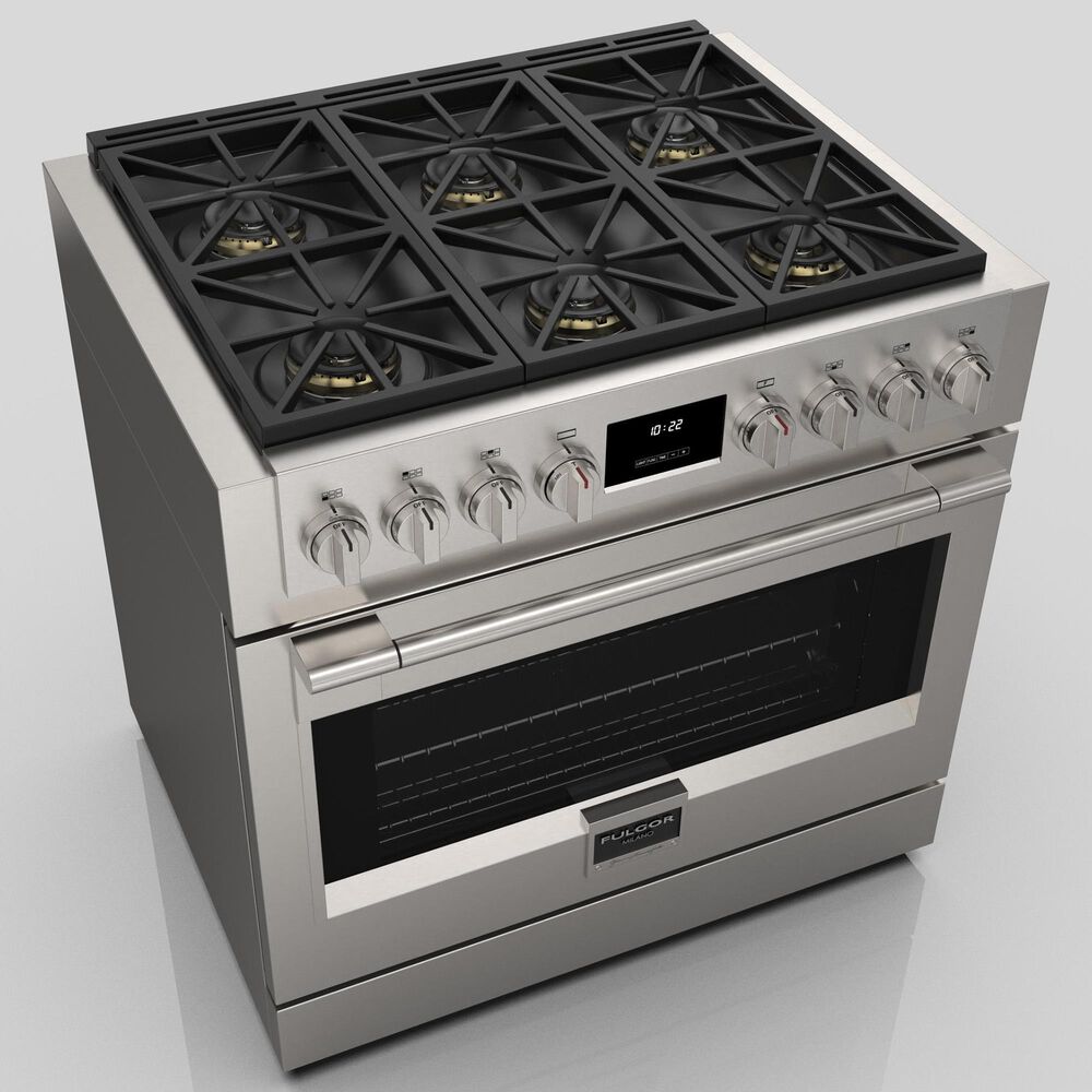 Fulgor Milano Sofia 4.4 Cu. Ft. 36&quot; Professional All Gas Range in Stainless Steel, , large