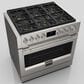 Fulgor Milano Sofia 4.4 Cu. Ft. 36" Professional All Gas Range in Stainless Steel, , large