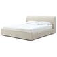 Urban Home Louis King Upholstered Platform Bed in Natural Linen, , large