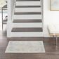 Nourison Harmony 2" x 3" Ivory and Aqua Area Rug, , large