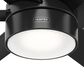 Hunter Solaria 72" Outdoor Ceiling Fan with LED Light in Matte Black, , large