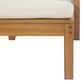 HOMLUX Adjustable Outdoor Chaise Lounge with Armrests and Light Teak Frame in Beige (Set of 2), , large
