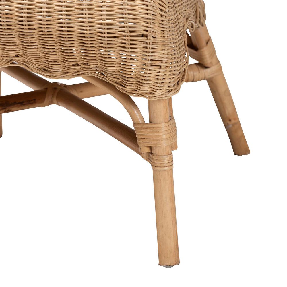 Baxton Studio Reinu Arm Chair in Natural, , large