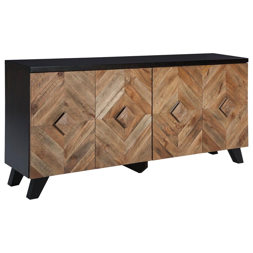 Ashley Robin Ridge Accent Cabinet in Two-tone Brown, , large