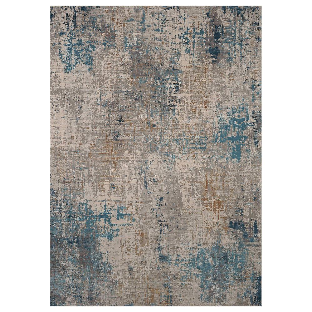 Karastan Tryst Marseille RG073-103 12" x 15" Blue Area Rug, , large