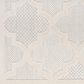 Nourison Easy Care 6" x 9" Ivory and White Indoor/Outdoor Area Rug, , large