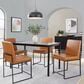 Lumisource Fuji Side Chair with Camel Cushion in Black (Set of 2), , large