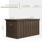 Hearth and Haven 150-Gallon Outdoor Storage Deck Box with Waterproof Material in Dark Brown, , large
