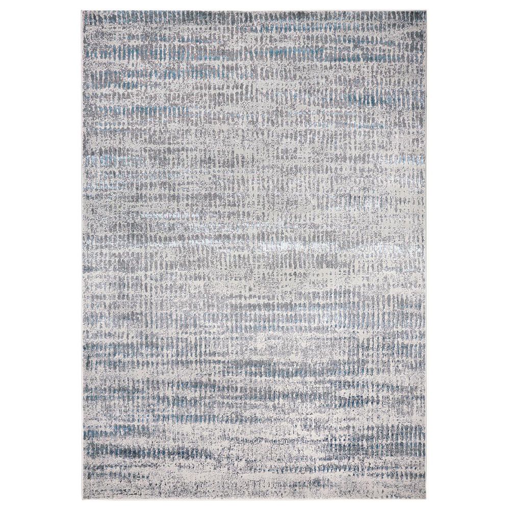Feizy Azure 3402F 12" x 15" Blue and Gray Area Rug, , large