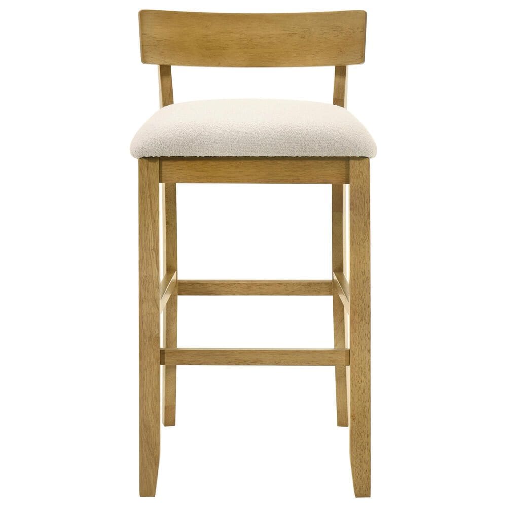 Armen Living Merie Bar Height Stool in Putty Brown, , large