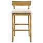 Armen Living Merie Bar Height Stool in Putty Brown, , large