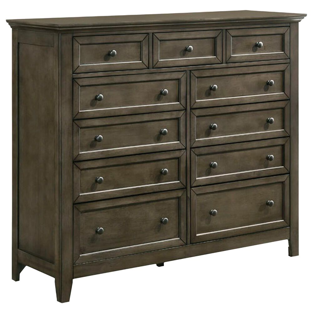 Intercon San Mateo 11-Drawer Gentlemen"s Chest in Gray, , large