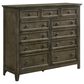 Intercon San Mateo 11-Drawer Gentlemen"s Chest in Gray, , large