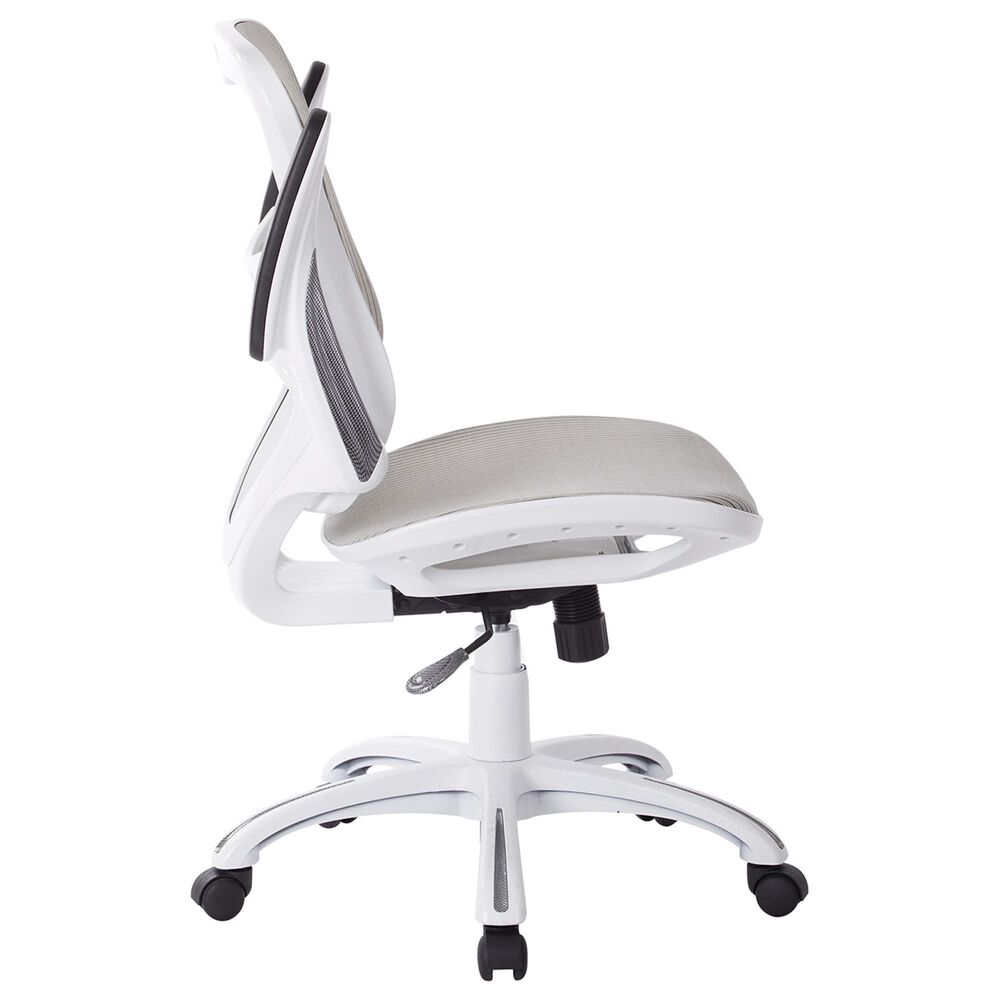 OSP Home Riley Mesh Back Office Chair in White, , large