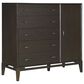 Riva Ridge Sutton 5-Drawer Door Chest in French Roast, , large