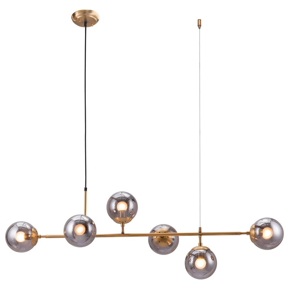 Zuo Modern Gisela Ceiling Lamp in Brass, , large