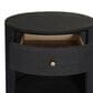 Four Hands Amelia Oval 1 Drawer Nightstand in Black, , large