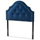 Baxton Studio Cora Twin Upholstered Panel Headboard in Royal Blue, , large
