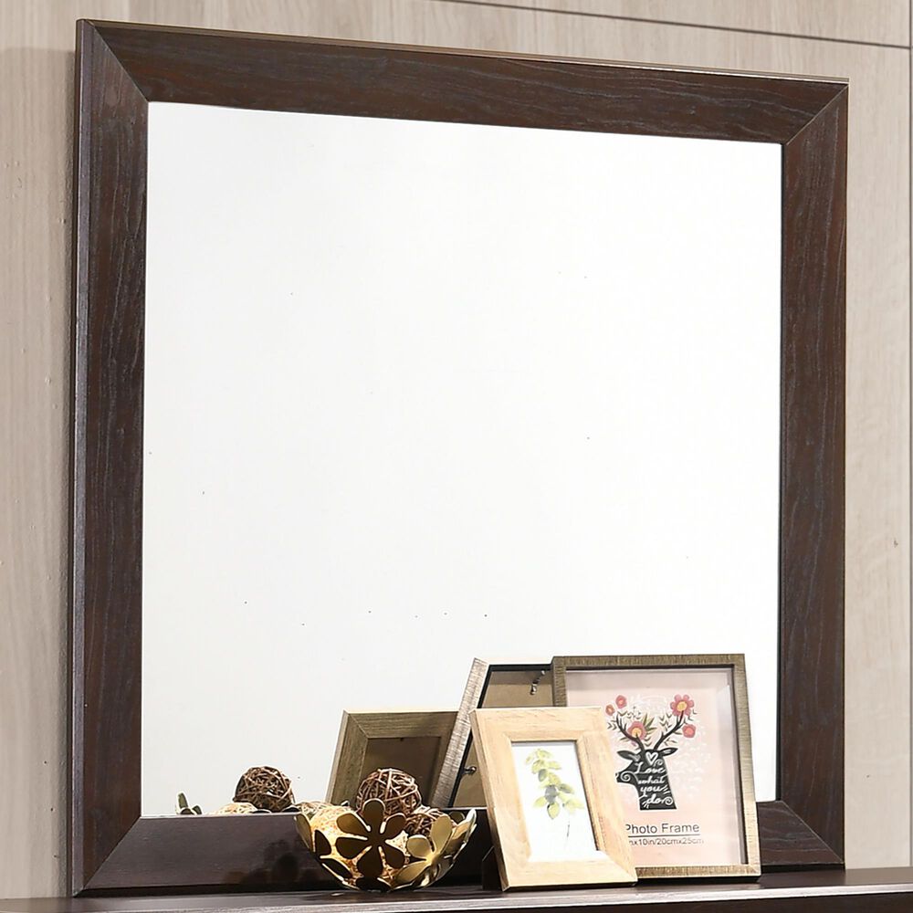 Pacific Landing Kauffman Dresser Mirror in Dark Cocoa, , large