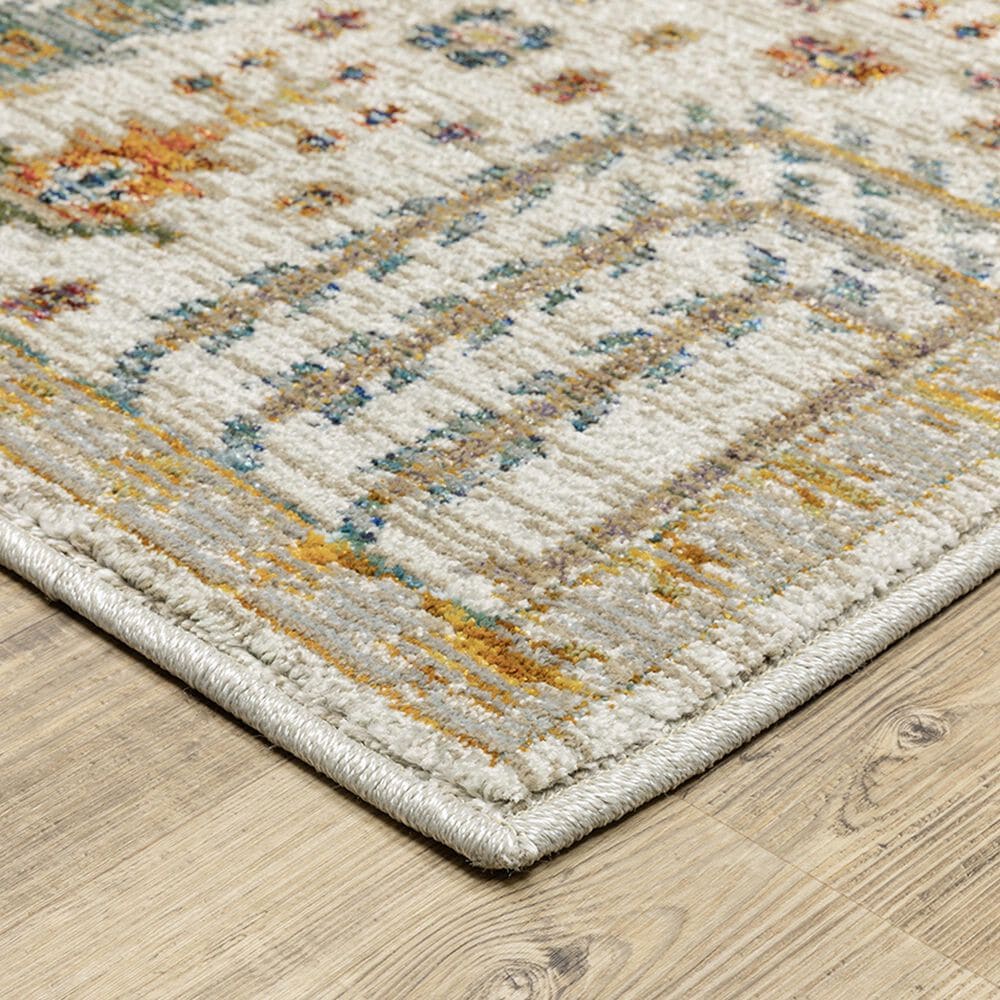 Oriental Weavers Andorra 3&#39;3&quot; x 5&#39;2&quot; Ivory and Multicolor Area Rug, , large