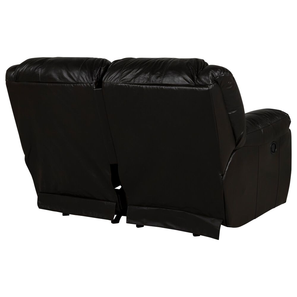 Catnapper Transformer II Leather Rocking Reclining Manual Loveseat in Chocolate, , large