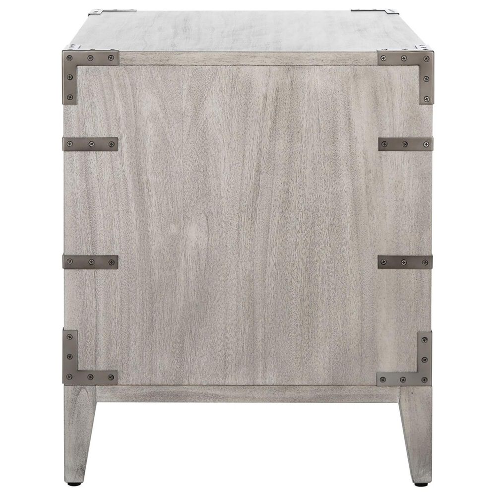 Safavieh Perri 3 Drawer Nightstand in Light Gray, , large