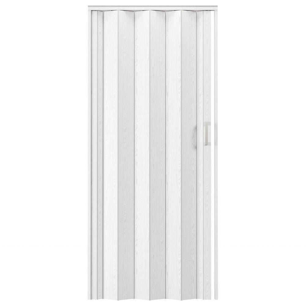 Rta Products Llc Loft Series 32" Premium Double Walled PVC Foldable Accordion Doors in White Oak, , large