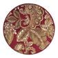 Surya Riley RLY-5020 8" Round Red/Brown/Camel Area Rug, , large