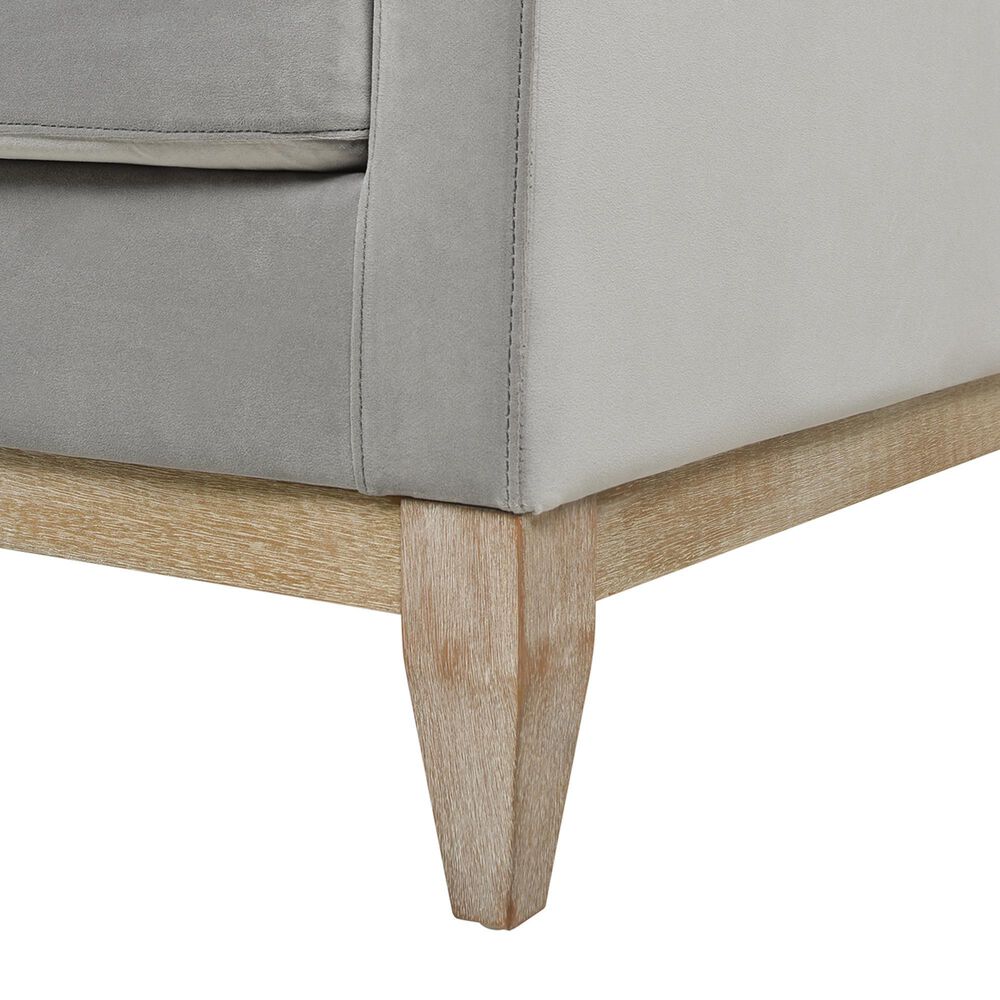 Jennifer Taylor Home Knox Arm Chair in Opal Grey Velvet, , large